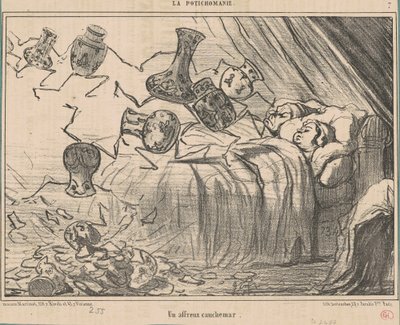Een Afschuwelijke Nachtmerrie door Honoré Daumier