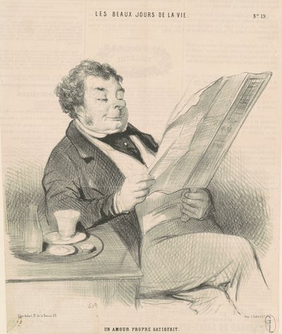 Een Tevreden Eigenliefde door Honoré Daumier