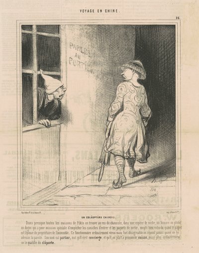 Een Chinese kever door Honoré Daumier