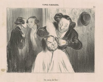 Een Schot! door Honoré Daumier