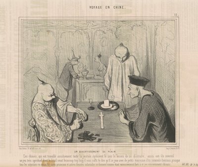 Een vermaak van Peking door Honoré Daumier