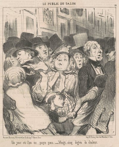 Een Dag Zonder Betaling door Honoré Daumier