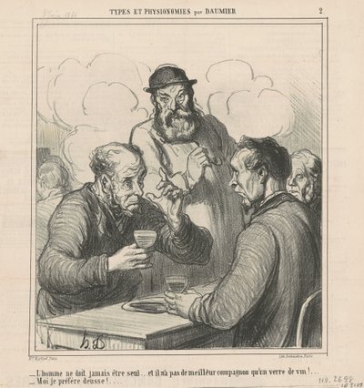 Een filosoof door Honoré Daumier