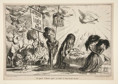 Een kwart d door Honoré Daumier