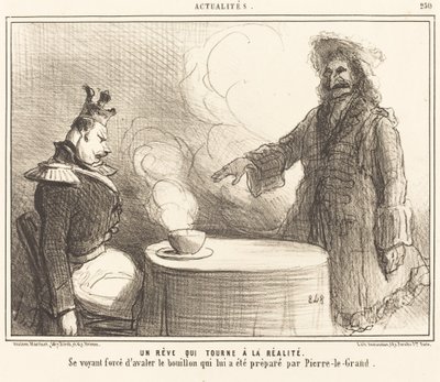 Een droom die werkelijkheid wordt door Honoré Daumier