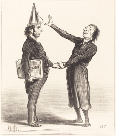 Een alliantie door Honoré Daumier