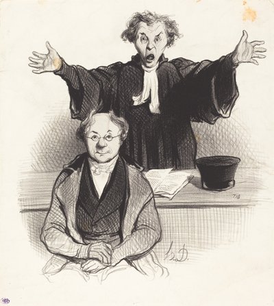 Een verzoek om scheiding door Honoré Daumier