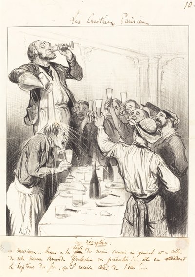 Een receptie door Honoré Daumier