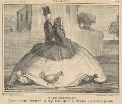 Een verontschuldigbare fout door Honoré Daumier