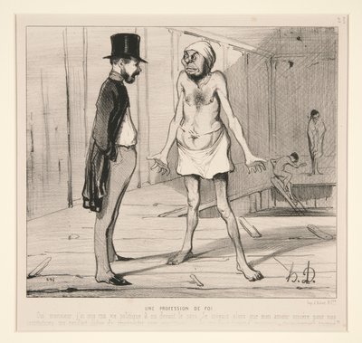 Een geloofsbelijdenis door Honoré Daumier