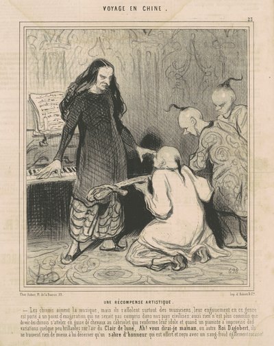 Een Artistieke Beloning door Honoré Daumier