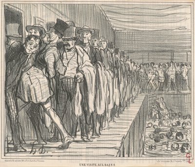 Een Bezoek aan de Baden door Honoré Daumier