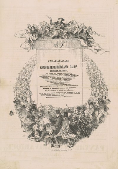 VOILLLLLLLLLLLA LE GRRRRRRRRRRRRRRAND galop charivarique door Honoré Daumier