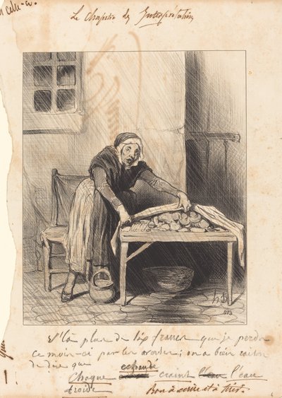Daar gaan meer dan zes francs die ik verlies... door Honoré Daumier