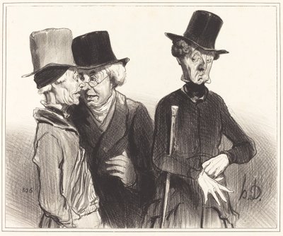 Kijk! jij bent rentenier geworden, ik dokter, hij... door Honoré Daumier