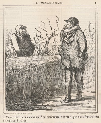 Buurt, ben je zoals ik?... door Honoré Daumier