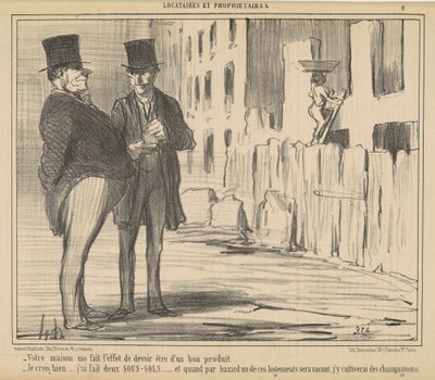 Uw huis geeft me het gevoel dat het moet... door Honoré Daumier