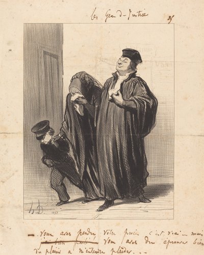 U heeft uw proces verloren, dat is waar... door Honoré Daumier