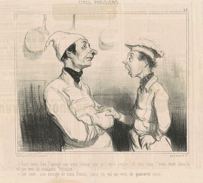 Je weet wel de spons die je zei... door Honoré Daumier