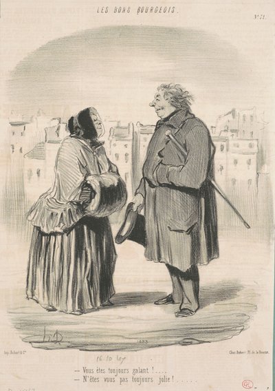 U bent altijd galant! ... door Honoré Daumier