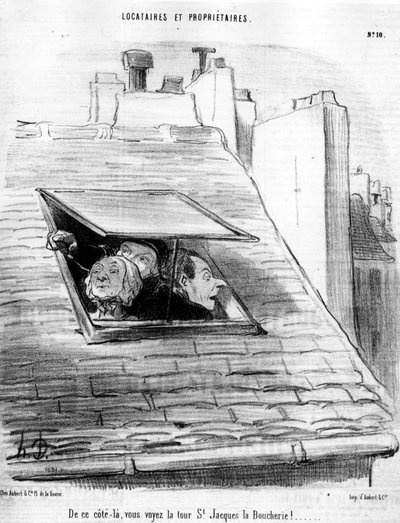 van deze kant zie je de St. Jacques Toren de Boucherie!... , genomen uit 