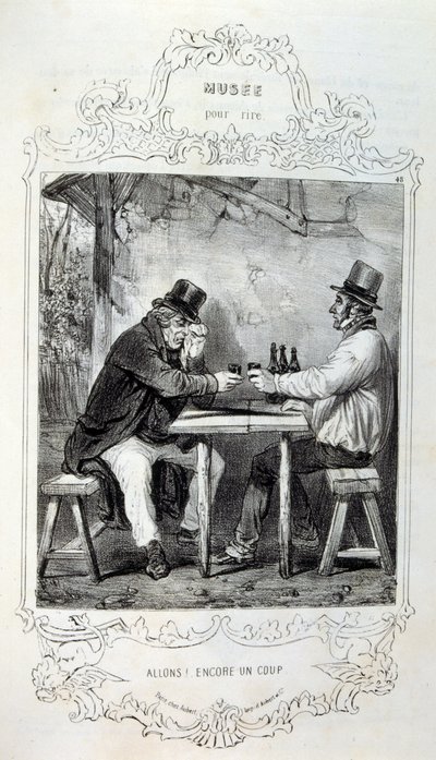 Illustraties over ideeën en legendes Philipon onder de titel Les Cent en Robert Macaire door Honoré Daumier