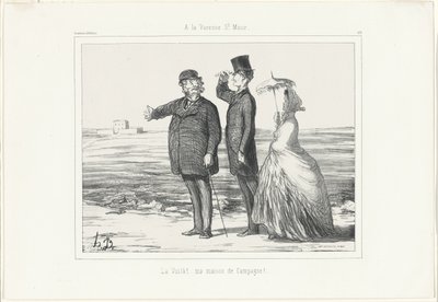 Bij Varenne, Saint-Maur. "Daar! Mijn landhuis", plaat 418 uit Souvenirs d