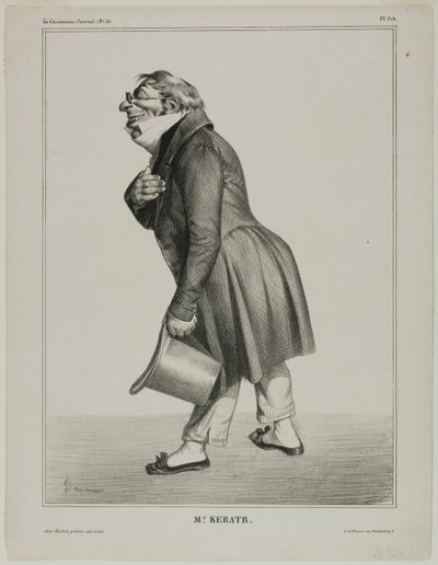 Auguste-Hilarion, graaf van Kératry door Honoré Victorin Daumier