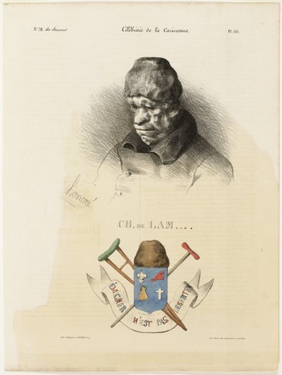 Ch. De Lam...., plaat 156 uit Beroemde striptekenaars door Honoré Victorin Daumier
