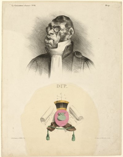 DUP..., plaat 171 van Cartooning Celebrities door Honoré Victorin Daumier