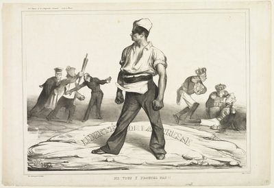 Bemoei je er niet mee, plaat 20 door Honoré Victorin Daumier