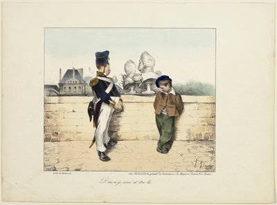 "God, wat hield ik van die kerel daar!", plaat 16 uit Caricatures Politiques door Honoré Victorin Daumier
