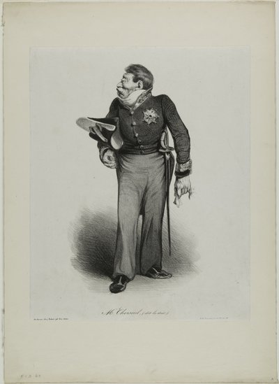 Mr. Choiseul, (genaamd le Duc), plaat 502 door Honoré Victorin Daumier