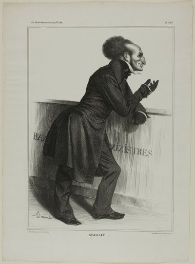 Mr. Joliv...., plaat 346 van Cartooning Celebrities door Honoré Victorin Daumier