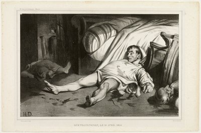 Rue Transnonain, op 15 april 1834, 2 oktober 1834, plaat 24 van L