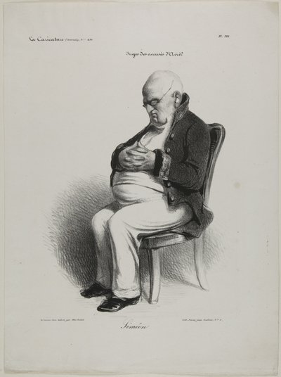 Simeon, plaat 521 door Honoré Victorin Daumier