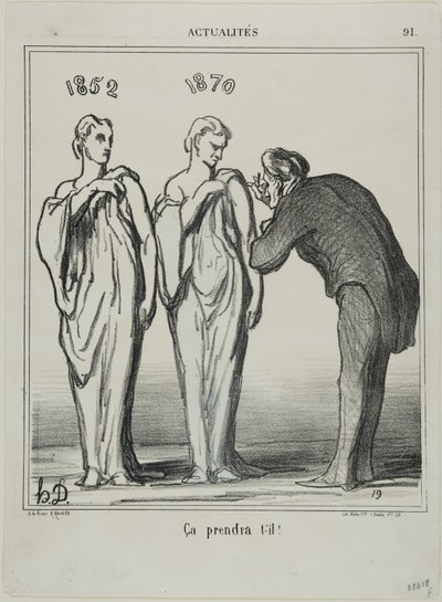 "Dat zal de klus klaren!", bord 91 van Actualités door Honoré Victorin Daumier
