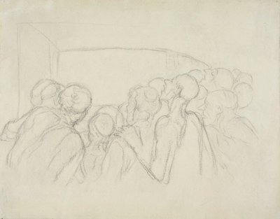 De toeschouwers door Honoré Victorin Daumier