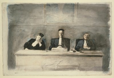 De drie rechters door Honoré Victorin Daumier