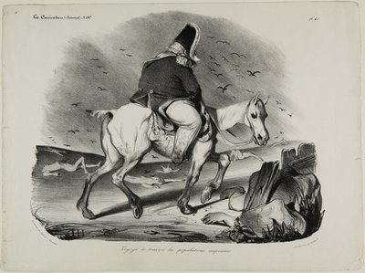 Reizen door de aandachtige bevolking, plaat 413 door Honoré Victorin Daumier