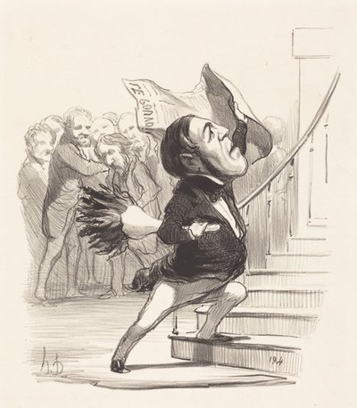 A. Granier de Cassagnac door Honoré Daumier