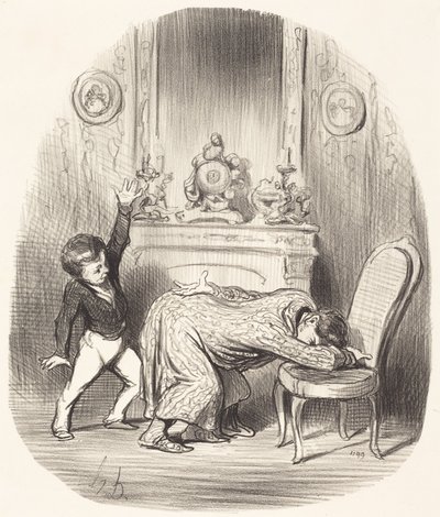 Naar het voorbeeld van Hendrik IV door Honoré Daumier