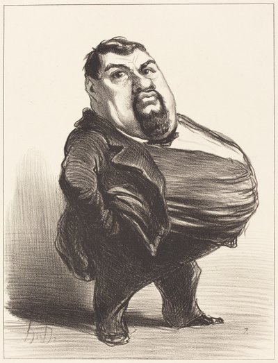 Antony Thouret door Honoré Daumier