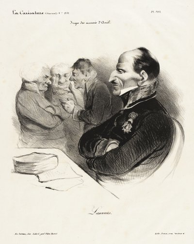 Baron de Lascours door Honoré Daumier