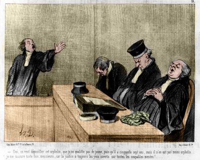 Cartoon door Daumier: Serie 