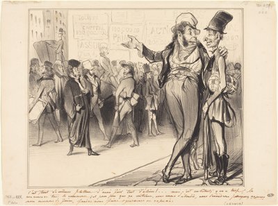 Het is toch flatterend zoveel leerlingen te hebben gehad!... door Honoré Daumier