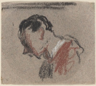 Hoofd van een man door Honoré Daumier