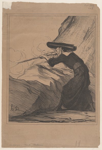 In Spanje - christelijke naastenliefde, uit „Nieuws van de dag”, gepubliceerd in Le Charivari, 29 mei 1872 door Honoré Daumier