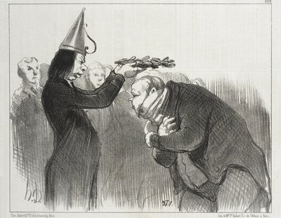 De volgende prijsuitreiking aan de Académie Française door Honoré Daumier