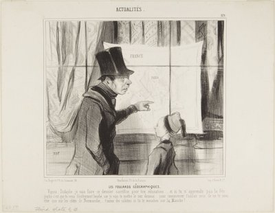 De geografische sjaals door Honoré Daumier